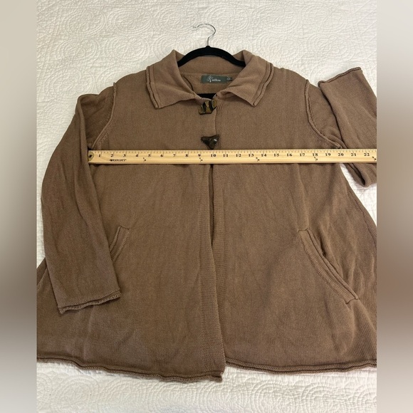 Willow Brown Cardigan. Size Medium. Minimalism. Neutral. Cabincore. - Picture 7 of 8